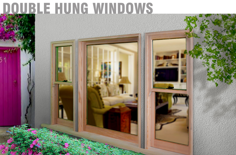 B&B Doors and Windows® Double Hung Windows with Wooden Frames Available ...